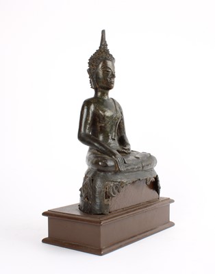 Lot 111 - A Thai Parcel Gilt Hollow-Cast Bronze Buddha