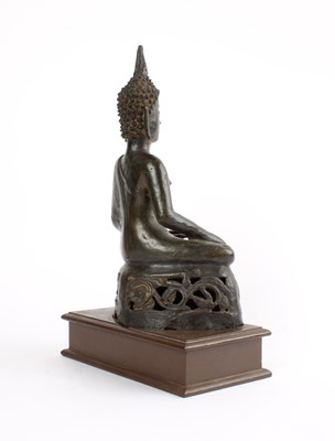 Lot 111 - A Thai Parcel Gilt Hollow-Cast Bronze Buddha