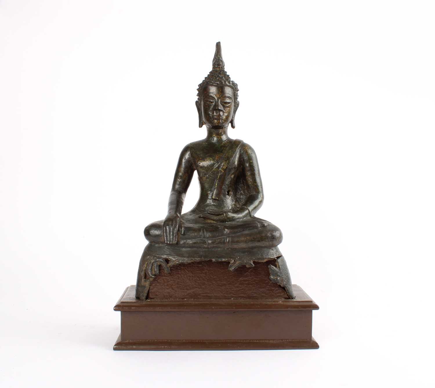Lot 111 - A Thai Parcel Gilt Hollow-Cast Bronze Buddha