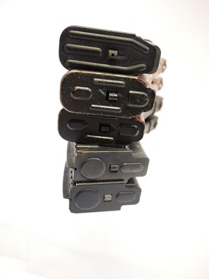Lot 448 - Five AK magazines, including two Bakelite AK74...