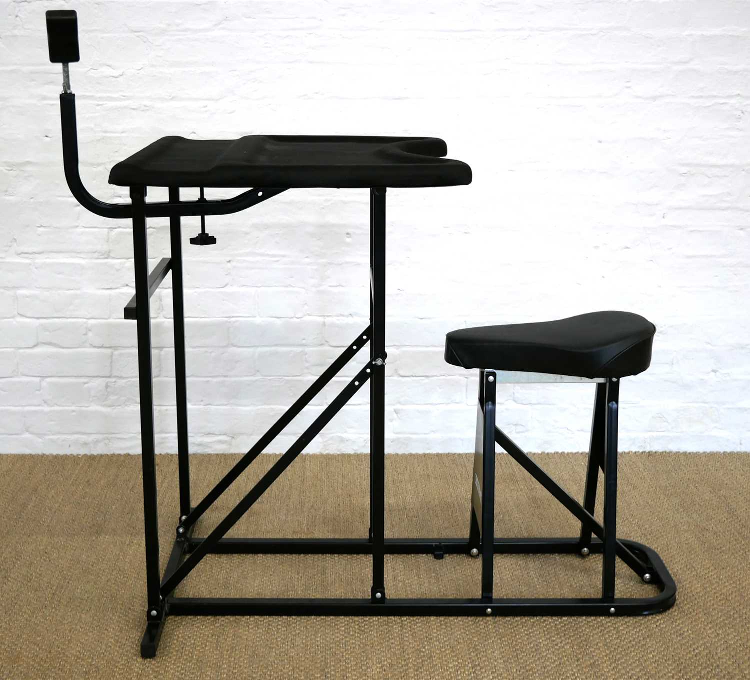 Lot 420 - Collapsible shooting bench and seat.