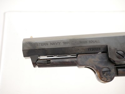 Lot 19 - Pietta Western Navy 1851 Colt type 9mm blank...