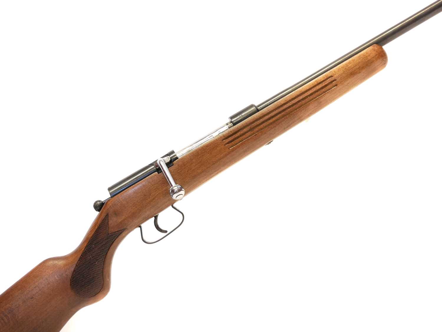 Lot 347 - French .410 bolt action shotgun with silencer,...
