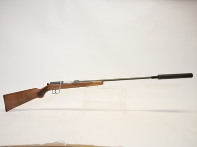 Lot 347 - French .410 bolt action shotgun with silencer,...
