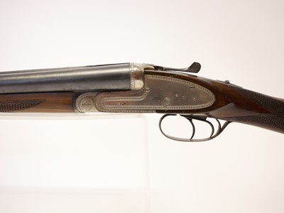 Lot 355 - Silver Sable 12 bore side by side shotgun,...