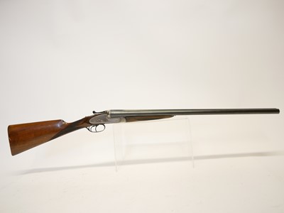 Lot 355 - Silver Sable 12 bore side by side shotgun,...