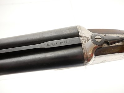 Lot 355 - Silver Sable 12 bore side by side shotgun,...
