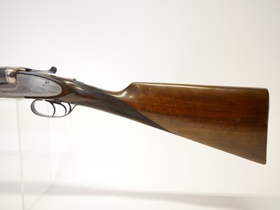Lot 355 - Silver Sable 12 bore side by side shotgun,...