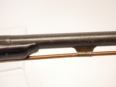 Lot 22 - Flintlock sporterised musket or officers fusil...