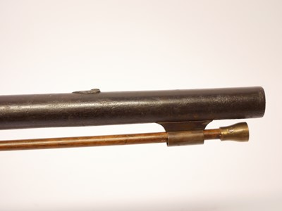 Lot 22 - Flintlock sporterised musket or officers fusil...