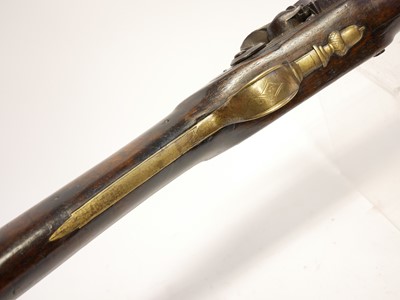 Lot 22 - Flintlock sporterised musket or officers fusil...