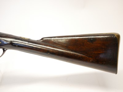Lot 22 - Flintlock sporterised musket or officers fusil...