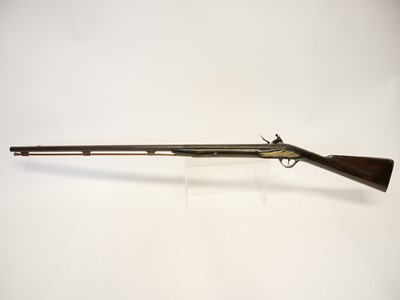Lot 22 - Flintlock sporterised musket or officers fusil...