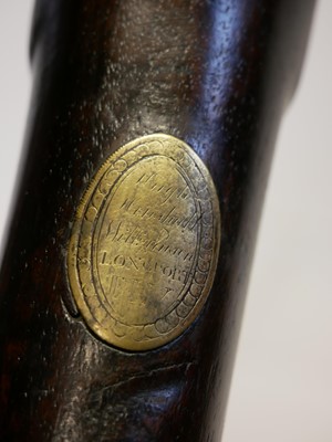 Lot 22 - Flintlock sporterised musket or officers fusil...