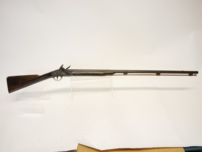 Lot 22 - Flintlock sporterised musket or officers fusil...
