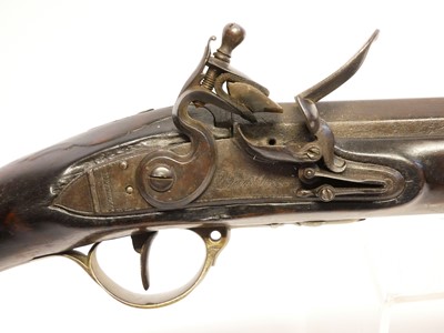 Lot 22 - Flintlock sporterised musket or officers fusil...