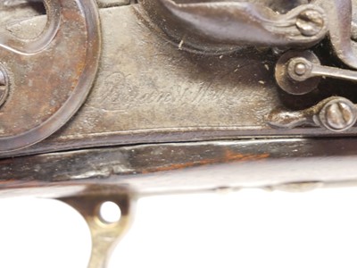 Lot 22 - Flintlock sporterised musket or officers fusil...