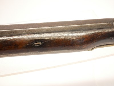Lot 22 - Flintlock sporterised musket or officers fusil...