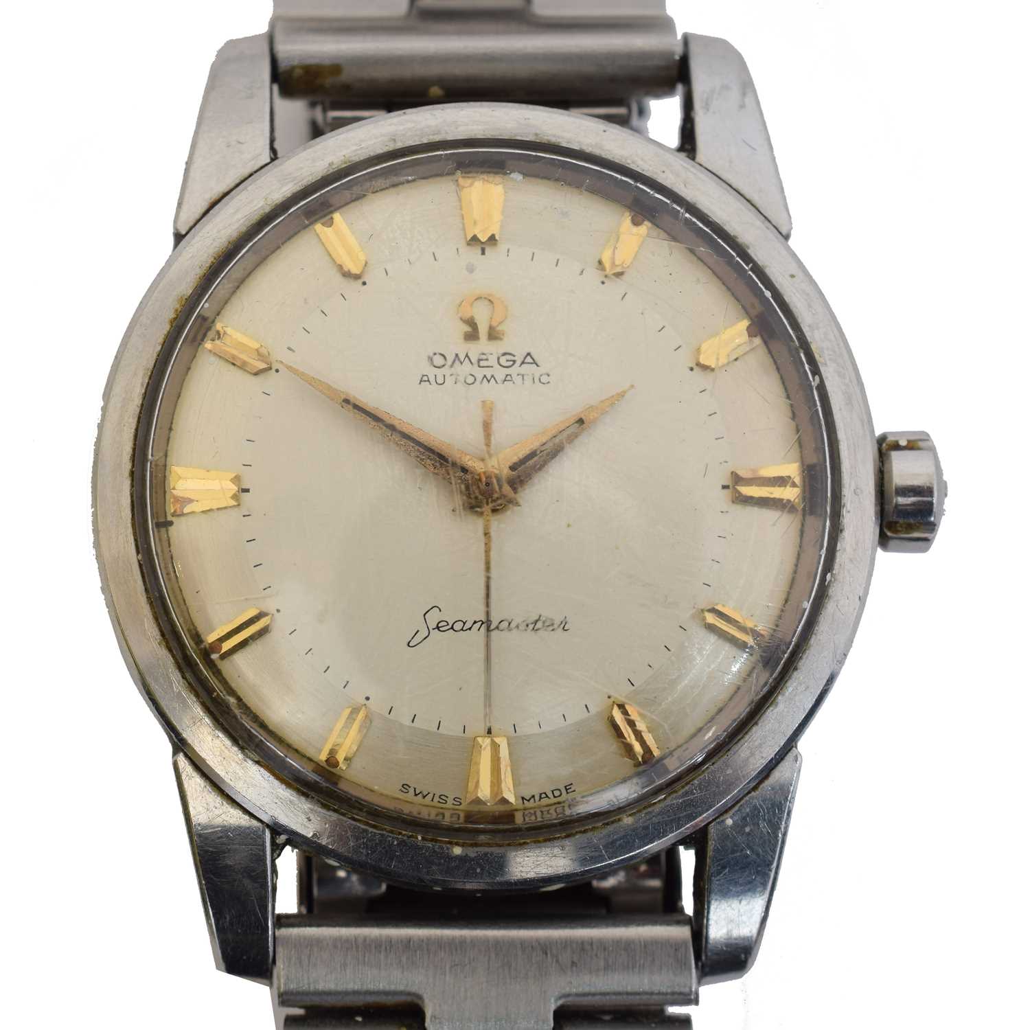 Lot 232 - A 1950s Omega Seamaster automatic wristwatch ref. 2486 14SC.