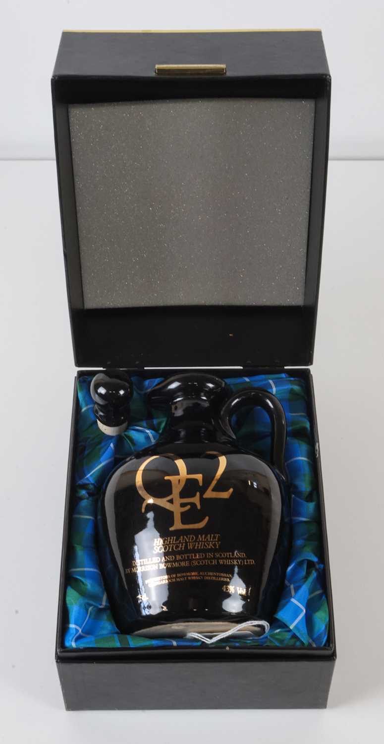 Lot 120 - 1 Pristine Boxed Decanter 1980’ QE2 Highland Malt Scotch Whisky