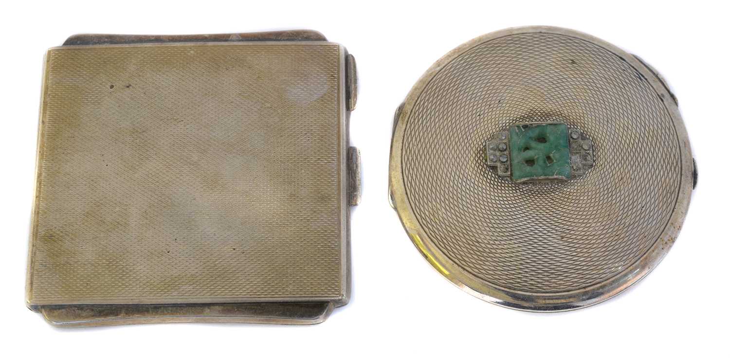 Lot 51 - Two silver compacts.