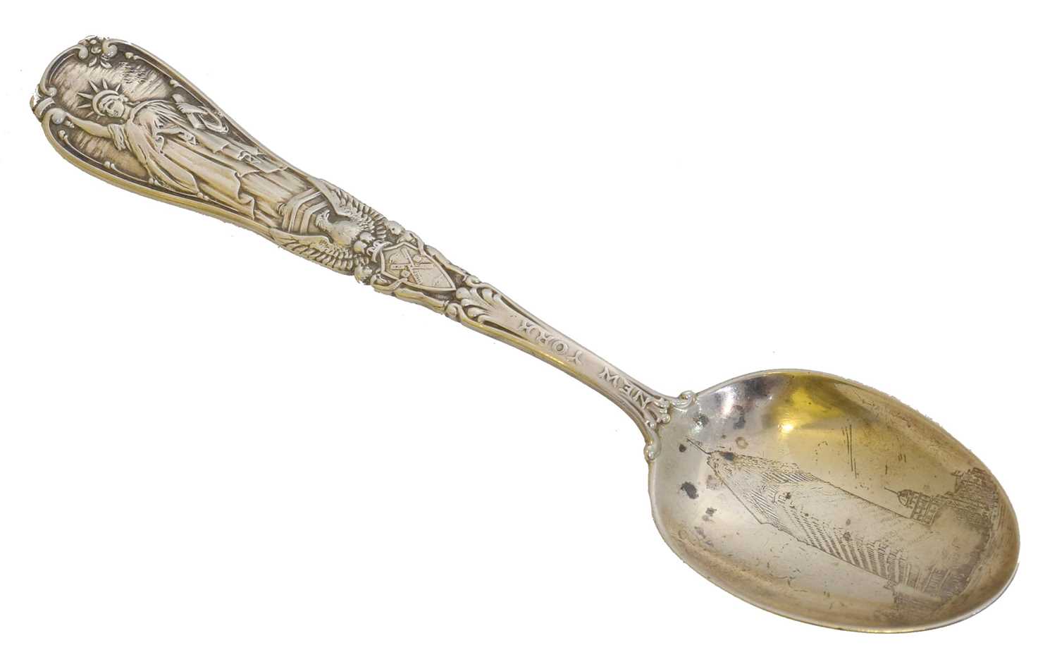 Lot 52 - A Tiffany & Co silver souvenir spoon.