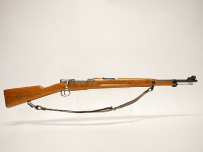 Lot 301 - Swedish M38 6.5x55 mm bolt action short rifle,...