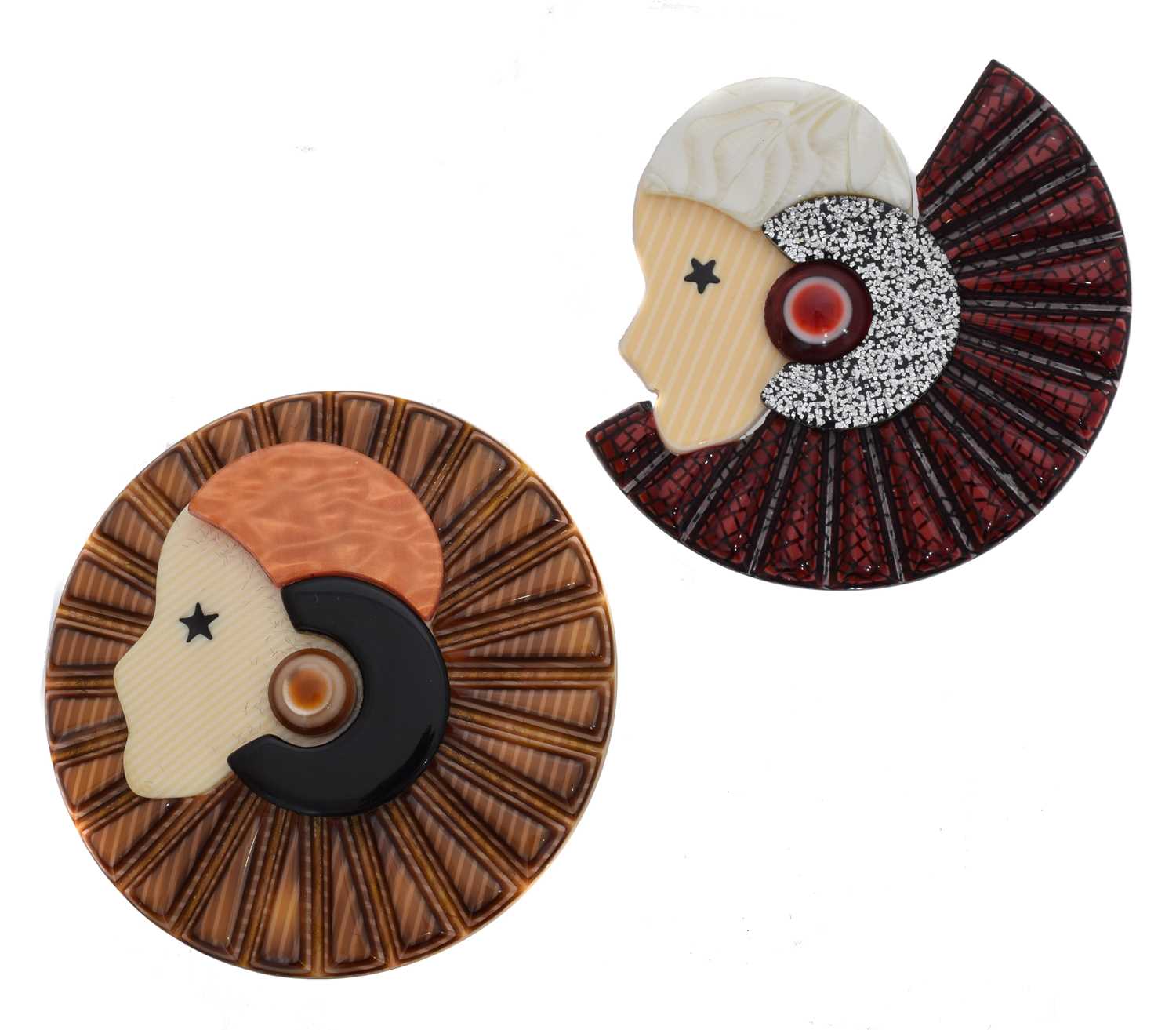 Broche Vintage Colombine - Signée Léa Stein - Bijou De Collection Années 70