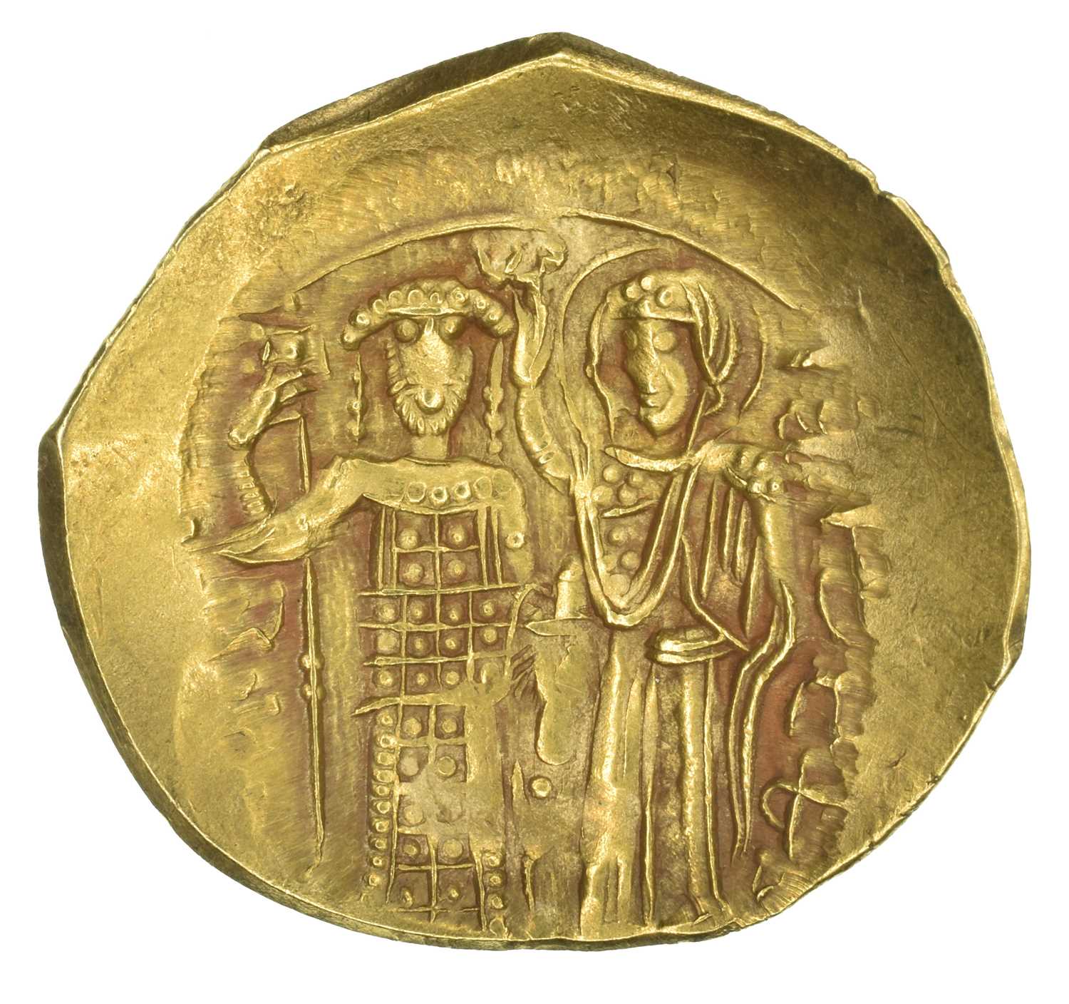 Lot 2 - Ancient Byzantine, John II, AV Gold Hyperpyron.