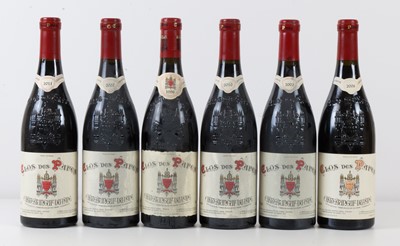 Lot 34 - 6 Bottles Fabulous Vertical Tasting ‘Clos des Papes’ Chateauneuf du Pape Domaine Paul Avril