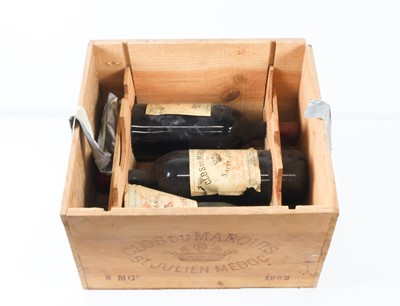 Lot 15 - 3 Magnum bottles in OWC Clos du Marquis de Chateau Leoville Lascases St Julien 1982