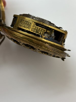 Lot 163 - A rare 16th century German tambour cased stackfreed striking pocket watch, circa 1550-70.