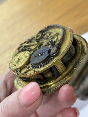 Lot 163 - A rare 16th century German tambour cased stackfreed striking pocket watch, circa 1550-70.