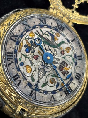 Lot 163 - A rare 16th century German tambour cased stackfreed striking pocket watch, circa 1550-70.