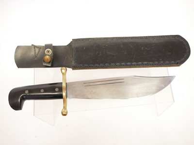 Lot 142 - Case bowie knife, 9.5inch blade stamped Case...