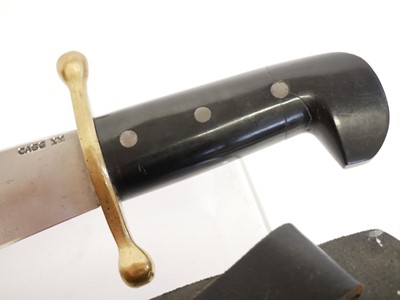 Lot 142 - Case bowie knife, 9.5inch blade stamped Case...