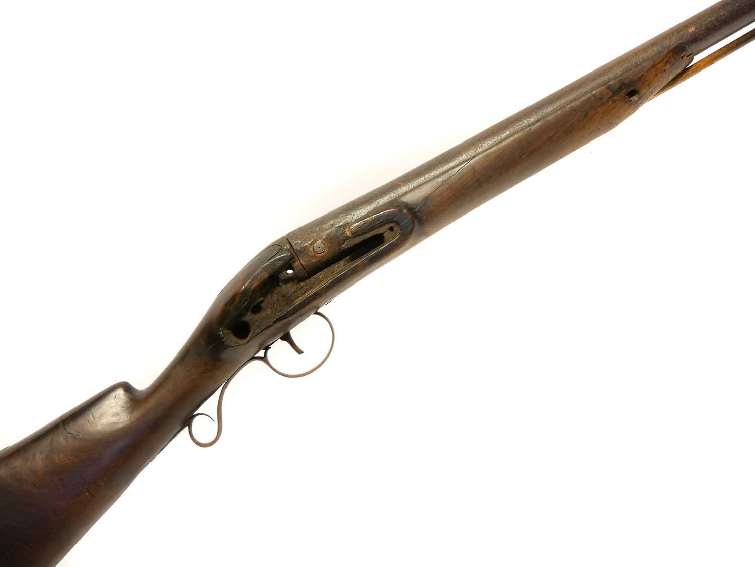 Lot 68 - The stock and barrel of a 6 bore wild fowling...