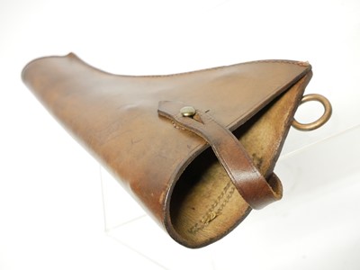 Lot 398 - British service revolver holster and cleaning...