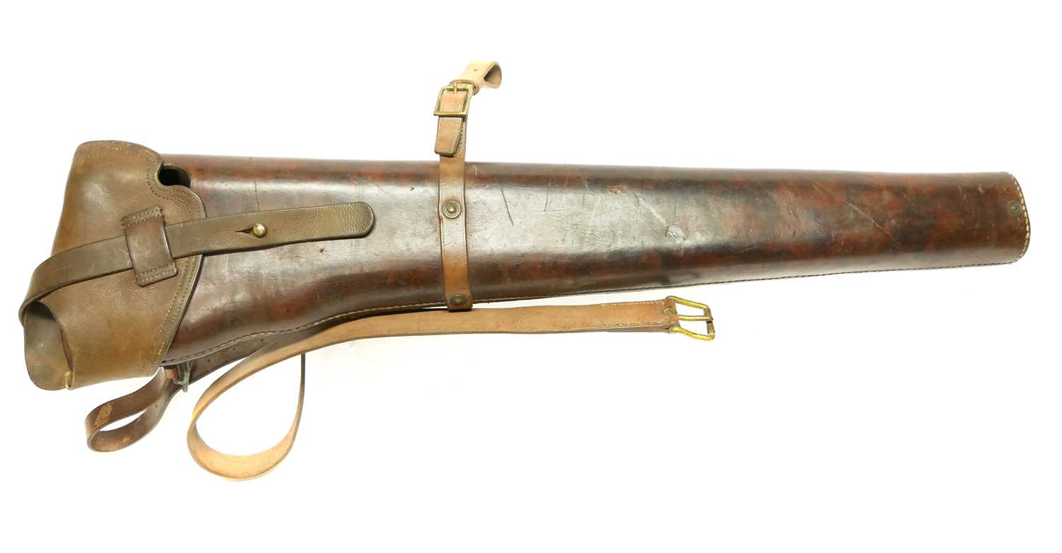 Lot 399 - 1905 Madsen / Rexer light machine gun leather...