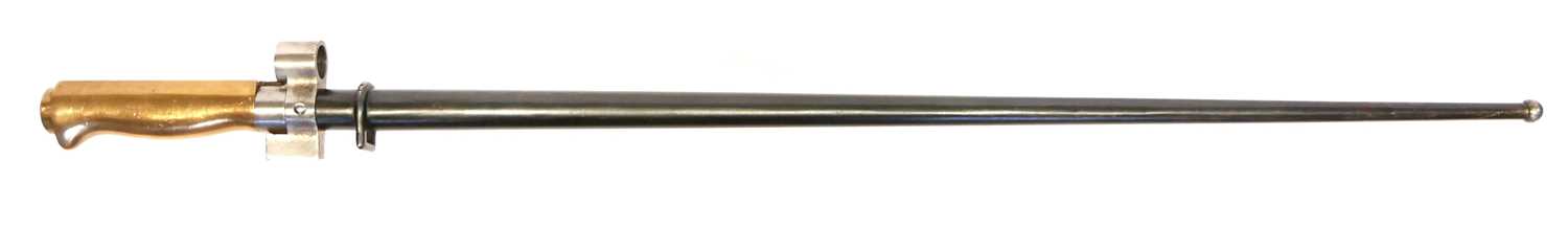 Lot 167 - Lebel 1886-15 cruciform rifle bayonet and...