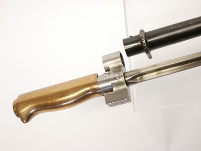 Lot 167 - Lebel 1886-15 cruciform rifle bayonet and...