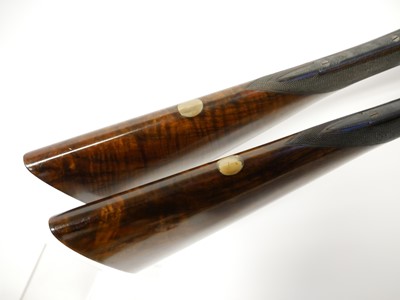 Lot 307 - Trulock and Harriss cased pair of 12 bore side...