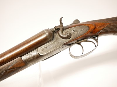 Lot 353 - Fred Williams 12 bore side by side hammer gun,...