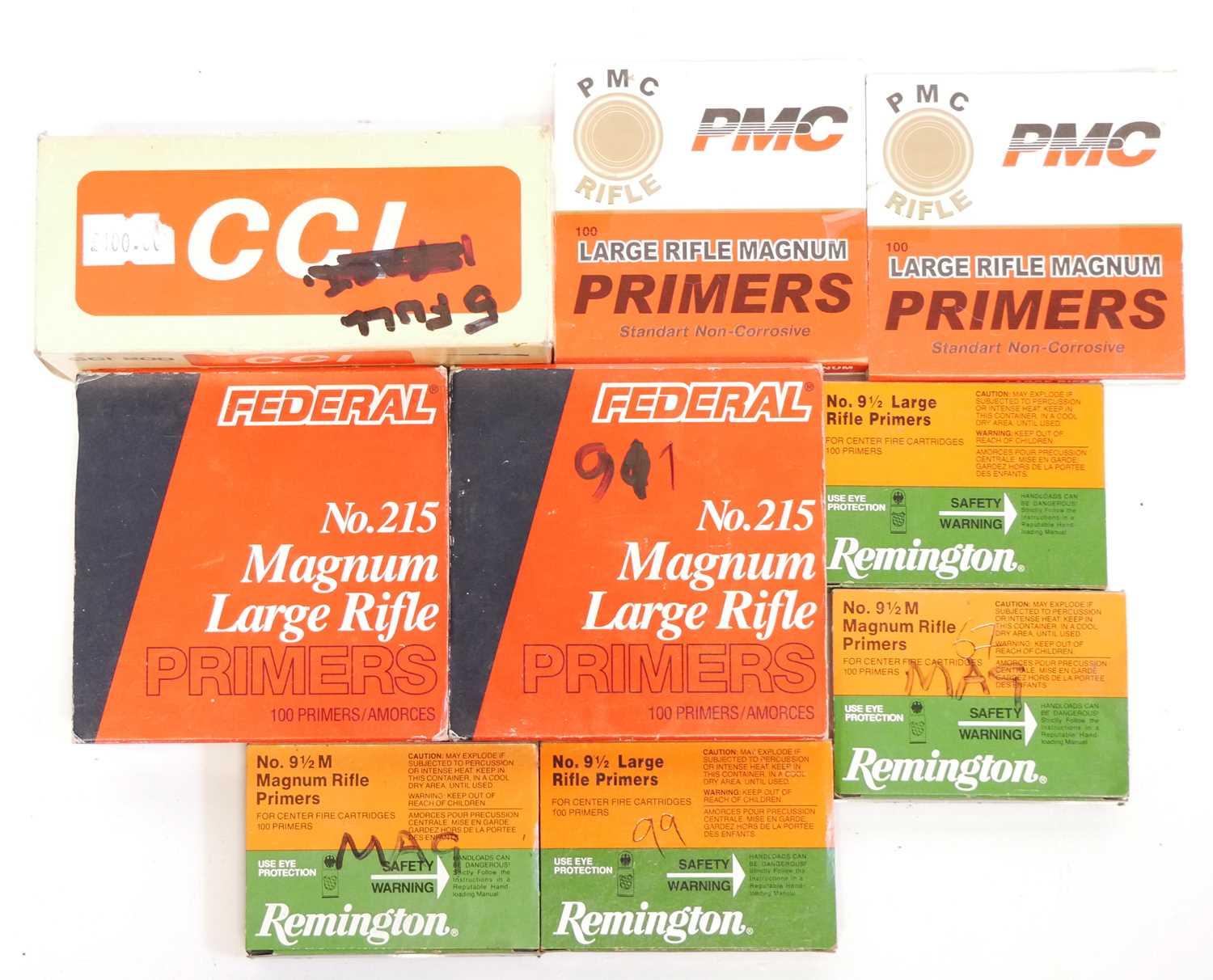 Lot 513 - Large rifle primers, to include 500 x CCI, 191...