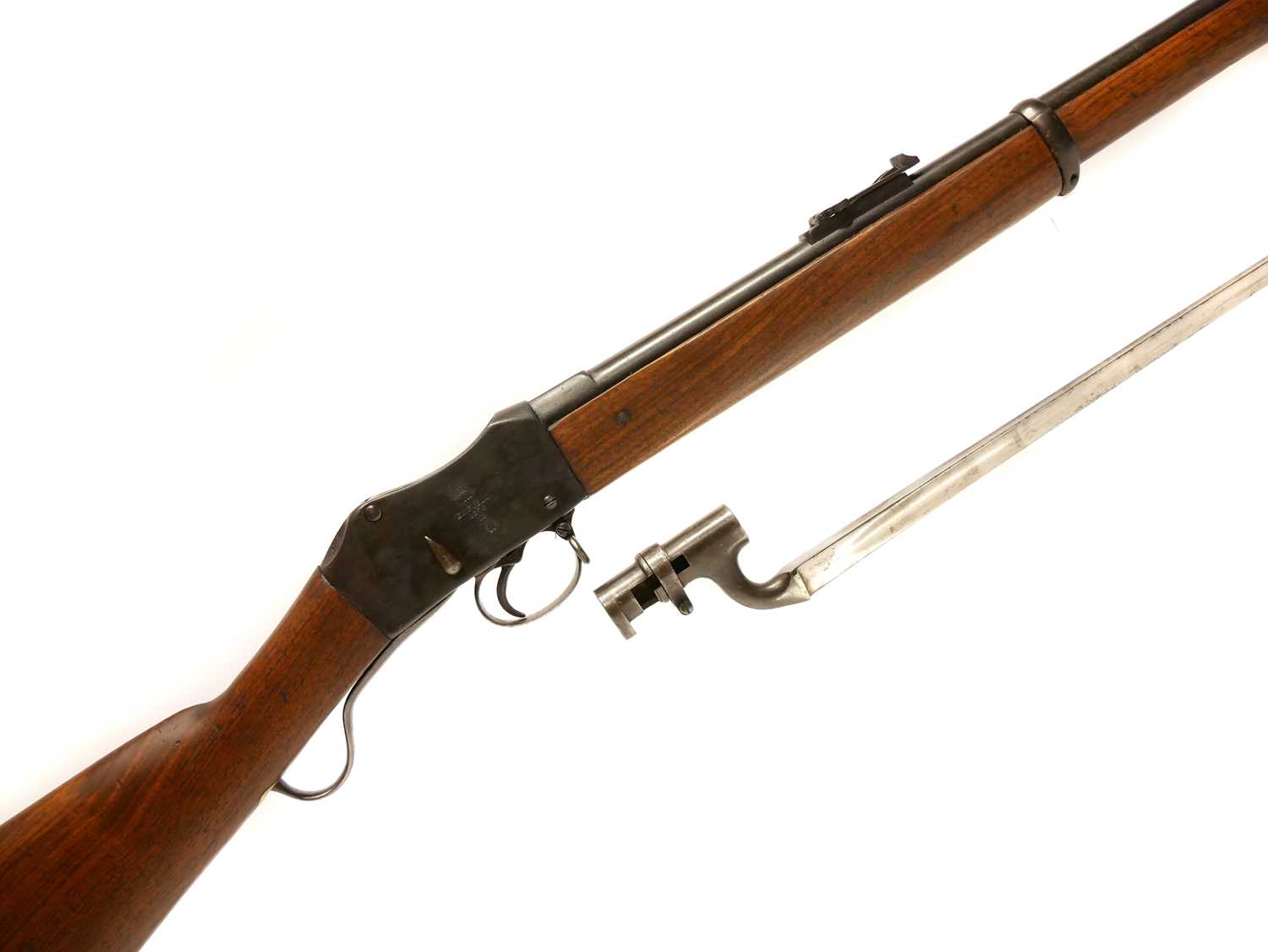 Lot 48 - Martini Henry MkII .577/450 rifle and bayonet,...
