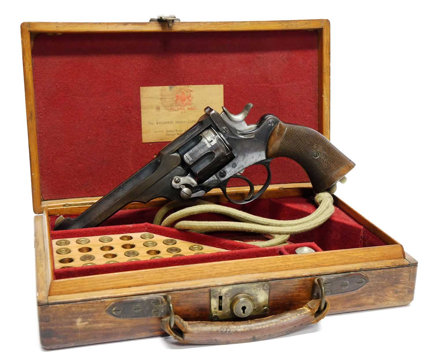 Lot 78 - Deactivated cased Webley, Army and Navy W.G....