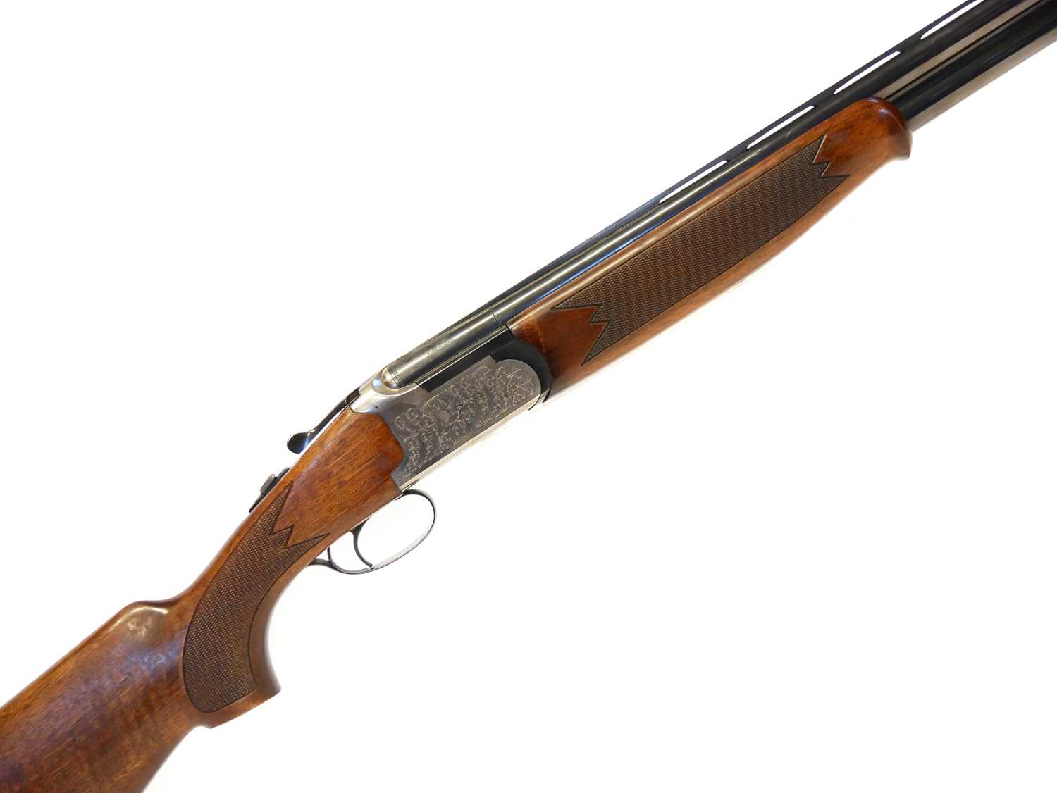 Lot 343 - Lanber 12 bore over and under shotgun, serial...