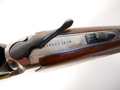 Lot 343 - Lanber 12 bore over and under shotgun, serial...