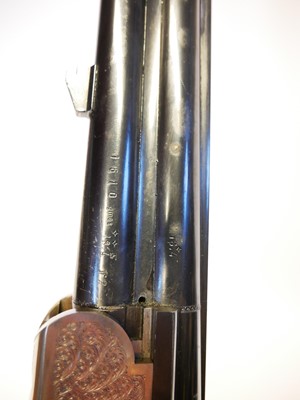 Lot 343 - Lanber 12 bore over and under shotgun, serial...