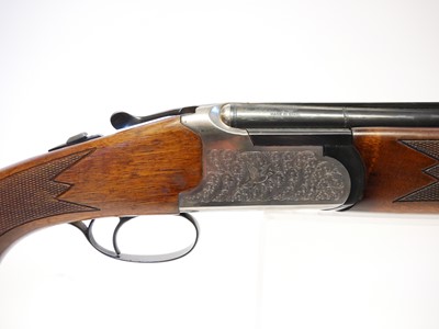 Lot 343 - Lanber 12 bore over and under shotgun, serial...
